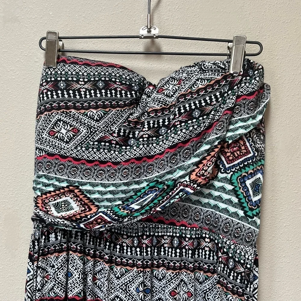 American Rag Women’s Colorful Sleeveless Bohemian Style Stretch Maxi Dress M - Picture 3 of 7